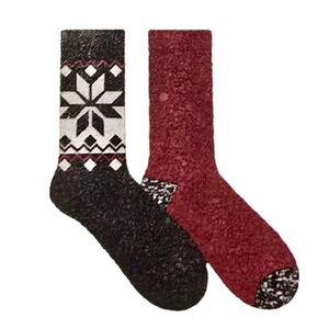 Cuddl Duds 2-Pair Crew Sock Lounge Socks Box Set